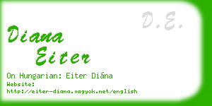 diana eiter business card